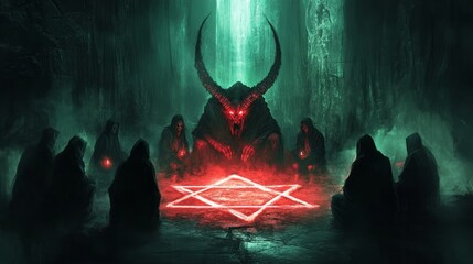 Satan cult and demon