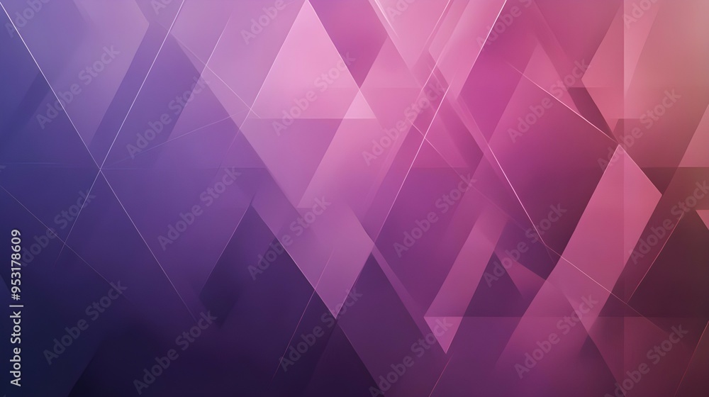 Wall mural Geometric Triangle Mosaic Vector Pattern Background.