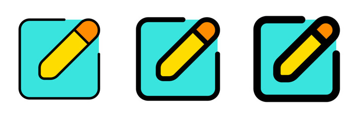 Editable edit text, type new, compose vector icon. Part of a big icon set family. Perfect for web and app interfaces, presentations, infographics, etc