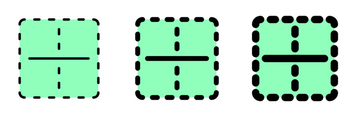 Editable middle center border vector icon. Part of a big icon set family. Perfect for web and app interfaces, presentations, infographics, etc