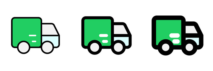 Editable delivery truck vector icon. Part of a big icon set family. Perfect for web and app interfaces, presentations, infographics, etc