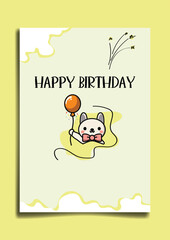 unique and cute birthday card. good for happy birthday card and birthday card invitation