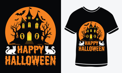 Happy Halloween T Shirt Design, Halloween day, Graphic t shirt, Halloween text t- shirt design, Stay Spooky T-Shirt,  Funny Halloween t shirt, Free Vector, Halloween T-shirt Design Template Print.