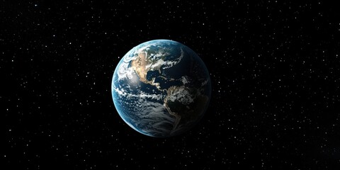 Fototapeta premium A captivating view of planet Earth in the infrared spectrum, set against the contrasting backdrop of black space