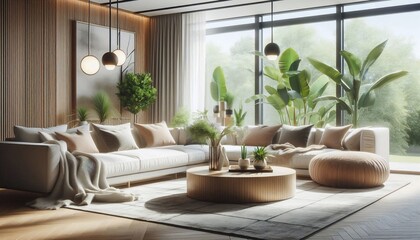 Fototapeta premium luxury living room