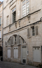 Historical architecture of La Rachelle.. France
