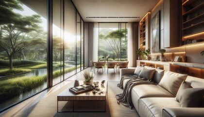 Fototapeta premium luxury living room