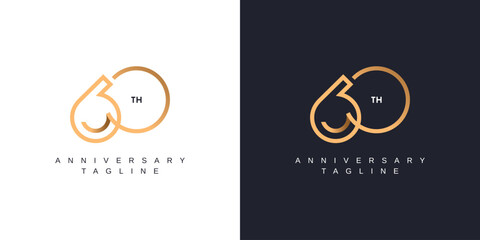 60 years anniversary template design