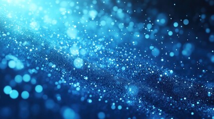 Abstract Blue Bokeh Background