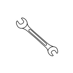 wrench isolated on white background