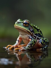 Fototapeta premium the most beautiful frog image in the world, Agalychnis callidryas. photography