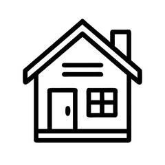 Simple home icon design in vector format, suitable for dashboards, mobile apps, and user-friendly UIs.