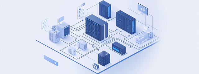 Obraz premium Digital Infrastructure Overview