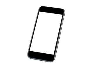 current smartphones with blank screens that float apart