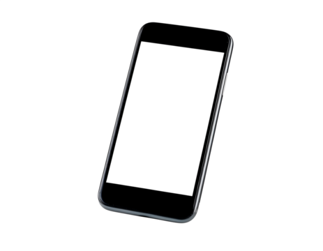 current smartphones with blank screens that float apart