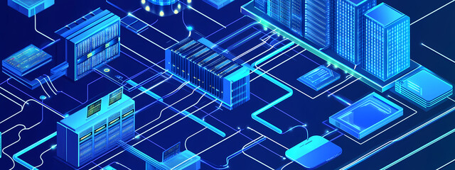 Obraz premium Digital Infrastructure Overview