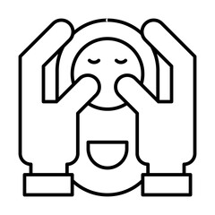 baby birth of healthy care with simple icons