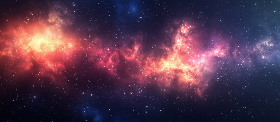 milky way galaxy background, design for banner or backdrop, Ai generated images