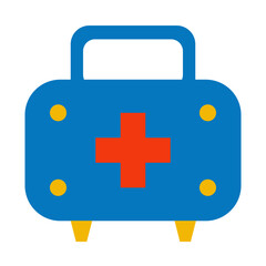 of healthy care with simple icons