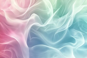 Obraz premium Serene Pastel Swirls - Elegant Abstract Background Design with Soft Color Palette for Sophisticated Concepts and Delicate Aesthetics.