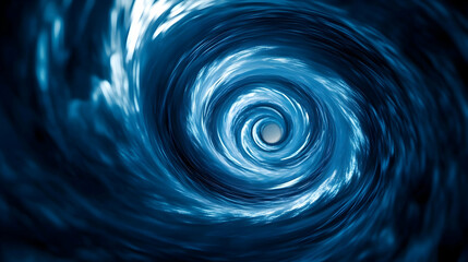 An abstract blue vortex design representing innovation and transformation in the business world, serving as a dynamic background.