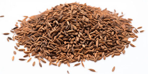 caraway seeds Isolated white background