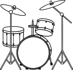 Drum Kit vector art