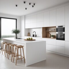 Fototapeta premium modern kitchen interior