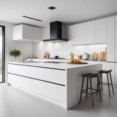 Fototapeta premium modern kitchen interior