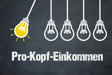 Fototapeta premium Pro-Kopf-Einkommen 