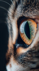 A captivating image of a feline displaying an apologetic behavior