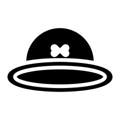 hat, millinery, women, fashion, female, lifestyle, accessories solid or glyph icon