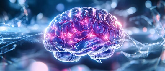 A colorful, futuristic depiction of a brain interconnected with vibrant neural pathways, symbolizing creativity and intelligence.