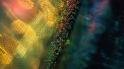 a rainbow of colored beads are shown on a sheet of glass.