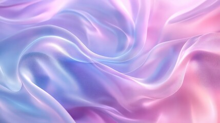 Fototapeta premium A soft, flowing fabric background in pastel colors, creating an abstract, airy pattern with a smooth, dynamic flow.