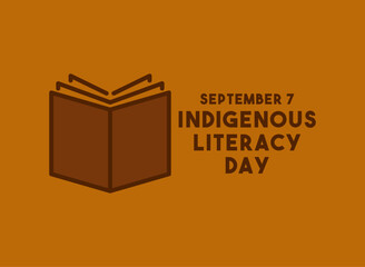Vector Illustration of Indigenous Literacy Day. September 7. Flat design vector.