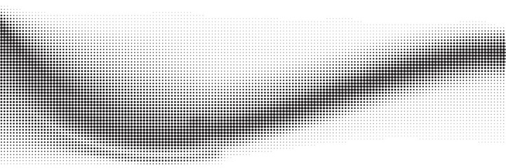 Halftone gradient. Dotted gradient, smooth dots spraying and halftones dot background seamless horizontal geometric pattern vector template set. vector ilustrator