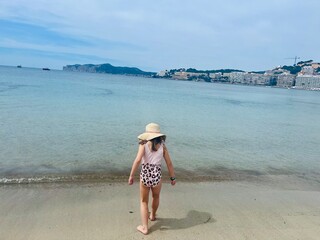child on the beach Greece Kos