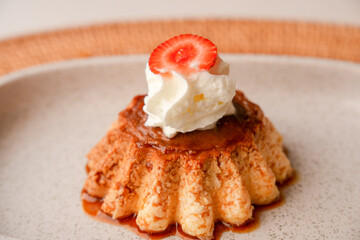 caramel custard pudding