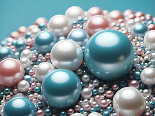 Many pearls in the sea, beautiful gems