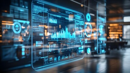 Futuristic Digital Interface Technology Screen