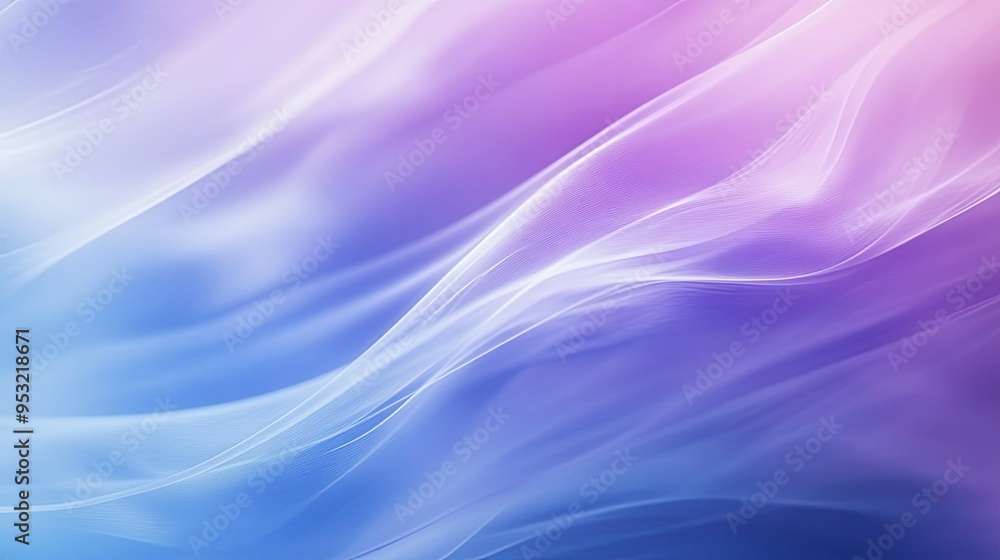 Poster a smooth gradient of cool blues and purples, creating a calming, abstract background with soft trans