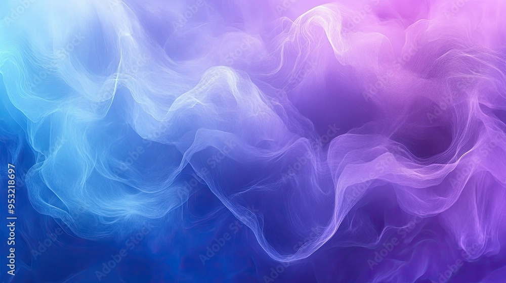 Poster a smooth gradient of cool blues and purples, creating a calming, abstract background with soft trans