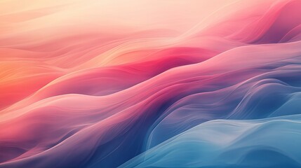 Obraz premium A smooth gradient of warm reds and cool blues, creating a calming abstract background with soft transitions