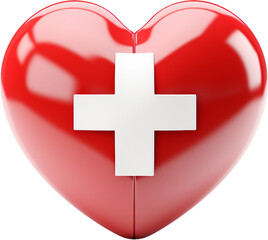 Obraz premium 하트십자가