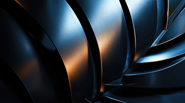 abstract background highlights dark metal blades. gorgeous patterns unfold, detailed high resolution image