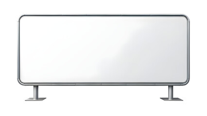 Obraz premium Blank horizontal billboard isolated on a transparent or white background.