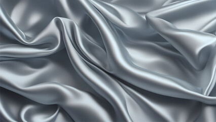 Icy silver stain fabric smooth texture background 