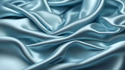 silk fabric background featuring icy blue colour with smooth texture 