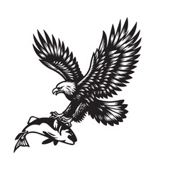 Eagle silhouette illustration